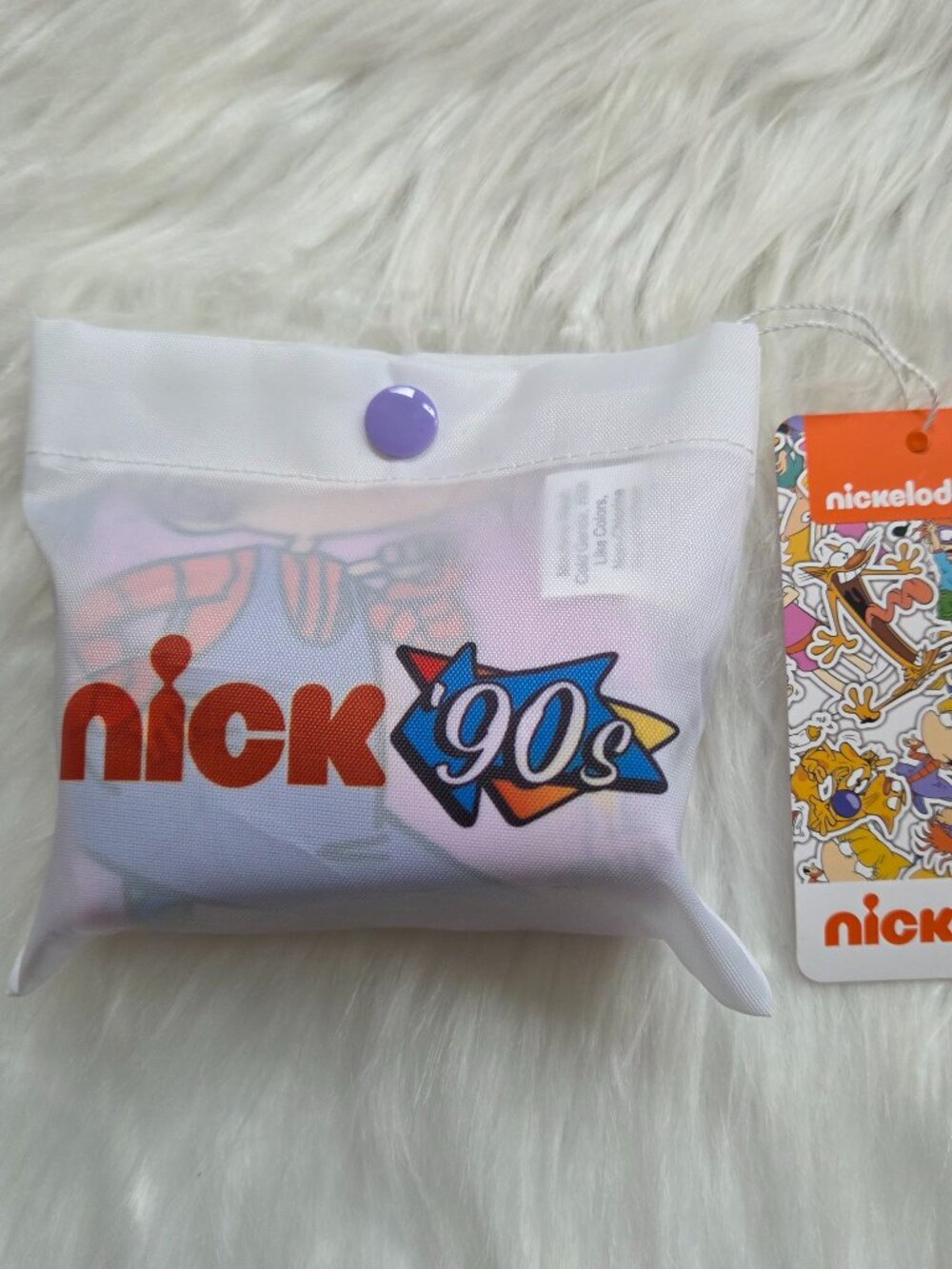 Nick 90s Cartoon Print Folding Shopping Bag